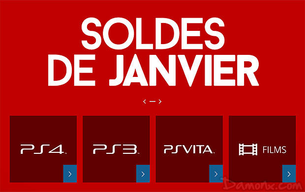 [Bon Plan] Les Soldes de Janvier 2016 sur le PS Store