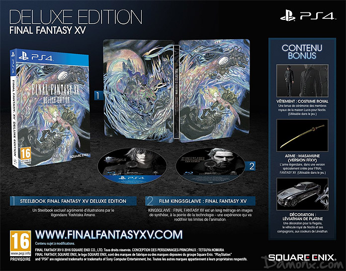 [Pré-co] Final Fantasy XV - Edition Deluxe sur PS4