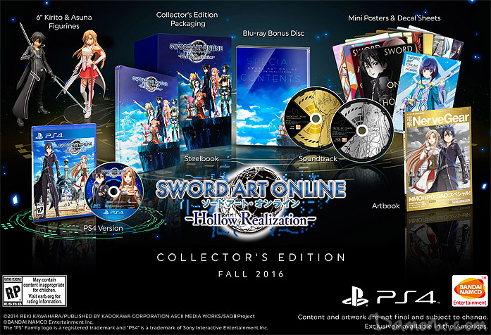 Sword Art Online: Hollow Realization Collector’s Edition US sur PS4