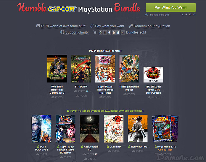 Lancement du 1er Humble Bundle PlayStation / Capcom