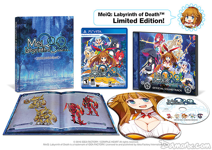 [Collector] MeiQ: Labyrinth of Death Limited Edition sur PS Vita