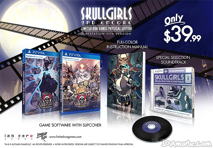 [Collector] Skullgirls 2nd Encore Limited Run Physical Edition (PS4 et PS Vita)