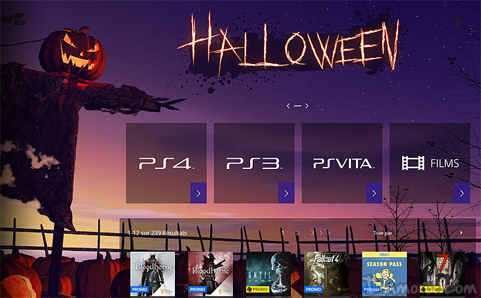 PS Store Promotion Spéciale Halloween