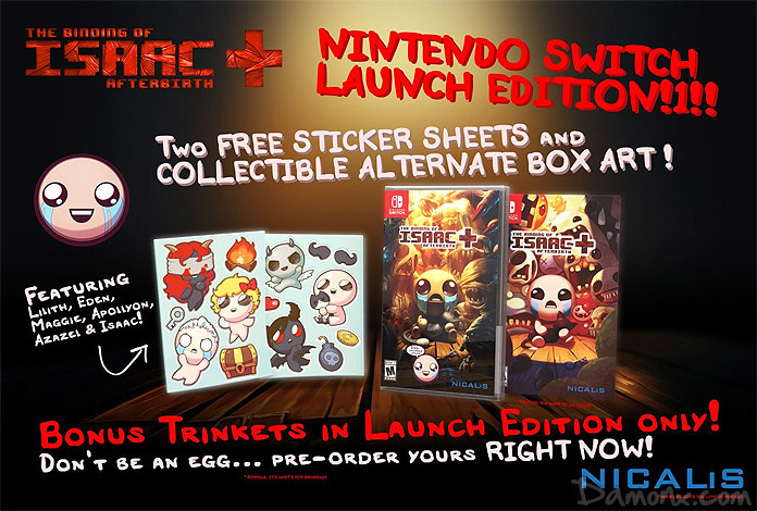 [Collector] The Binding of Isaac: Afterbirth+ - Launch Edition sur Switch